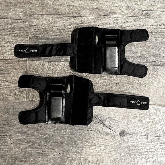 New! PRO-TEC Black, Left & Right, Elbow and Wrist Protectors (4 pcs total). Y-Sm - Picture 7 of 14